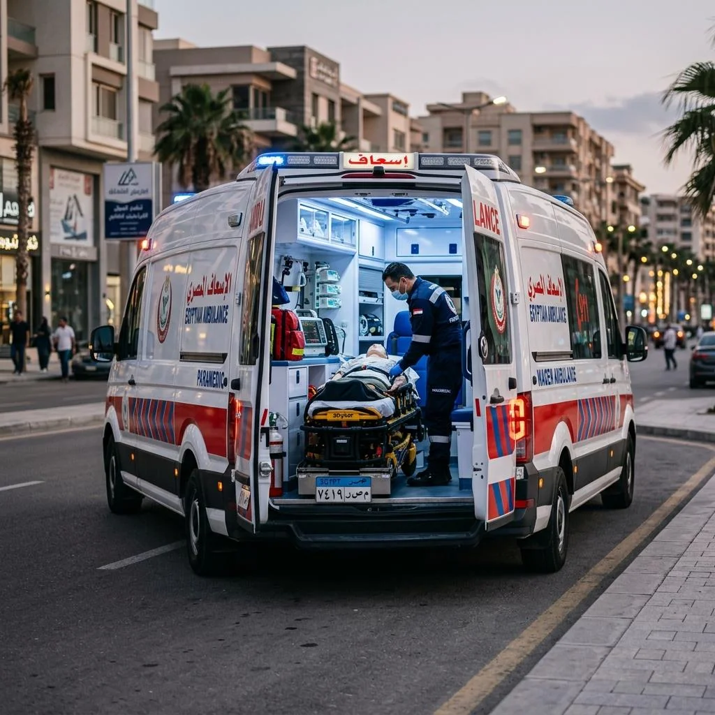 إسعاف خاص مجهز رعاية مركزة